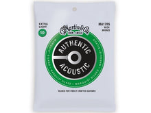 Load image into Gallery viewer, MARTIN MA170S EXTRA LIGHT 10 - 47 BRONZE 80/20 AUTHENTIC ACOUSTIC MARQUIS® SILKED GUITAR STRINGS