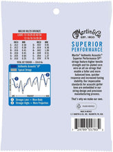 Load image into Gallery viewer, MARTIN MA190 LIGHT 12 - 54 BRONZE 80/20 12 STRING AUTHENTIC ACOUSTIC SUPERIOR PERFORMANCE SP® GUITAR STRINGS