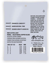 Load image into Gallery viewer, MARTIN MM10 EXTRA LIGHT 10-47 RETRO® ACOUSTIC GUITAR STRINGS