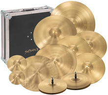 Load image into Gallery viewer, SABIAN NP5006B Paragon Neil Peart complete cymbal set with flight case and brilliant finish