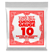Charger l'image dans la galerie, ERNIE BALL .010 PLAIN STEEL 1010 ELECTRIC OR ACOUSTIC GUITAR STRINGS-(6751262015682)