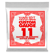 Charger l'image dans la galerie, ERNIE BALL .011 PLAIN STEEL 1011 ELECTRIC OR ACOUSTIC GUITAR STRINGS-(6751265685698)