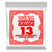 Charger l'image dans la galerie, ERNIE BALL .013 PLAIN STEEL ELECTRIC OR ACOUSTIC GUITAR STRINGS-(6752750272706)