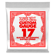 Charger l'image dans la galerie, ERNIE BALL .017 PLAIN STEEL ELECTRIC OR ACOUSTIC GUITAR STRINGS-(6752756170946)