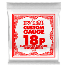 Charger l'image dans la galerie, ERNIE BALL .018P PLAIN STEEL ELECTRIC OR ACOUSTIC GUITAR STRINGS-(6752758792386)