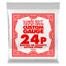 Charger l'image dans la galerie, ERNIE BALL .024 PLAIN STEEL ELECTRIC OR ACOUSTIC GUITAR STRINGS-(6752762527938)