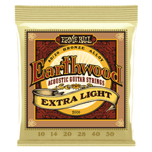 Charger l'image dans la galerie, ERNIE BALL 2006 EARTHWOOD EXTRA LIGHT 80/20 BRONZE ACOUSTIC GUITAR STRINGS - 10-50 GAUGE-(6633904570562)