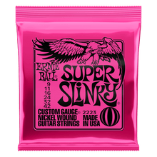 Charger l'image dans la galerie, ERNIE BALL 2223 SUPER SLINKY NICKEL WOUND ELECTRIC GUITAR STRINGS - 9-42 GAUGE-(6631356465346)