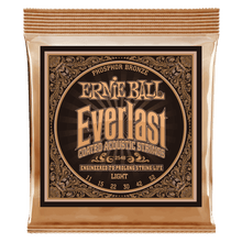 Load image into Gallery viewer, ERNIE BALL 2548 EVERLAST LIGHT COATED PHOSPHOR BRONZE ACOUSTIC GUITAR STRINGS - 11-52 GAUGE-(6635122589890)
