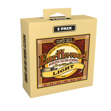Load image into Gallery viewer, ERNIE BALL EARTHWOOD 3003 MEDIUM LIGHT 80/20 BRONZE ACOUSTIC GUITAR STRINGS 3 PACK - 12-54 GAUGE-(6842195869890)