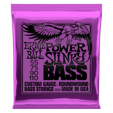 Load image into Gallery viewer, ERNIE BALL 2831 POWER SLINKY NICKEL WOUND ELECTRIC BASS STRINGS - 55-110 GAUGE-(6636871450818)