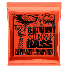 Charger l'image dans la galerie, ERNIE BALL 2838 SLINKY LONG SCALE 6-STRING NICKEL WOUND ELECTRIC BASS STRINGS - 32-130 GAUGE-(7515063943423)