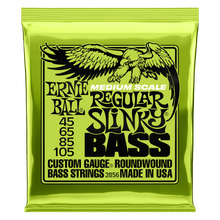 Charger l'image dans la galerie, ERNIE BALL 2856 REGULAR SLINKY NICKEL WOUND SHORT / MEDIUM SCALE BASS STRINGS - 45-105 GAUGE-(6942187847874)