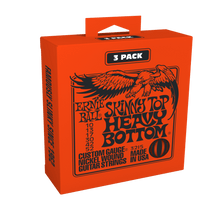 Load image into Gallery viewer, ERNIE BALL 3215 SKINNY TOP HEAVY BOTTOM SLINKY NICKEL WOUND ELECTRIC GUITAR STRINGS 3 PACK - 10-52 GAUGE-(6632652800194)