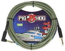 Charger l'image dans la galerie, Pig Hog 10FT Instrument Cable - 1/4 Male Straight to 1/4 Male Right Angle