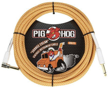 Load image into Gallery viewer, Pig Hog 20FT Right Angle Instrument Cable – Shielded Durable Guitar/Instrument Lead