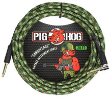 Charger l'image dans la galerie, Pig Hog 20FT Right Angle Instrument Cable – Shielded Durable Guitar/Instrument Lead