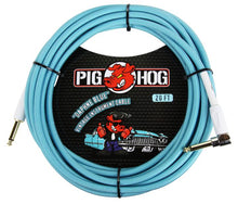 Charger l'image dans la galerie, Pig Hog 20FT Right Angle Instrument Cable – Shielded Durable Guitar/Instrument Lead