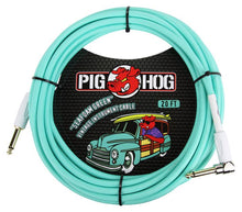 Charger l'image dans la galerie, Pig Hog 20FT Right Angle Instrument Cable – Shielded Durable Guitar/Instrument Lead