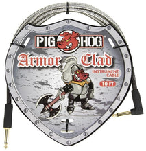 Charger l'image dans la galerie, CÂBLE D'INSTRUMENT PIG HOG "ARMOR CLAD", ANGLE DROIT 10FT