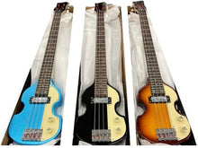 Charger l'image dans la galerie, Hofner Shorty Violin Bass CT Blue (Beatles Bass Style) Comprend un sac de voyage