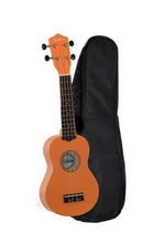 Charger l'image dans la galerie, Hula Beach USA colorful soprano ukulele with basswood body and rosewood fingerboard with gig bag