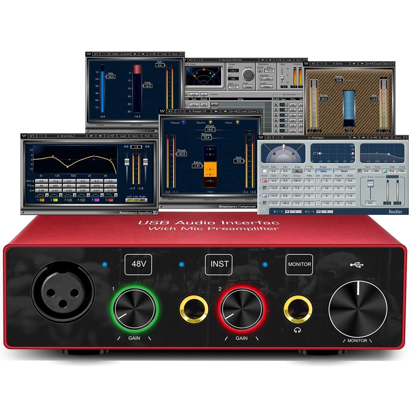 2i2-3RD-GEN 2-IN, 2-OUT USB Audio Interface Focusrite SCARLETT Style -