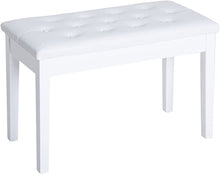 Charger l'image dans la galerie, Deluxe Piano Keyboard Bench Straight Legs, Polished with Music Compartment-(6911580602562)