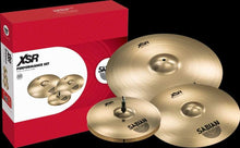 Charger l'image dans la galerie, SABIAN XSR5005B XSR Performance Set cymbals including 14" hi-hats, 16" fast crash, and 20" ride with red packaging