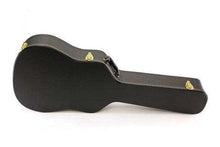 Charger l'image dans la galerie, Hardshell classical guitar case with heavy-duty vinyl cover, plush interior, locking fasteners, and large accessory compartments