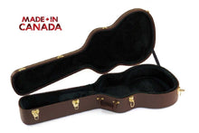 Load image into Gallery viewer, Deluxe Arch Top Hardshell classical guitar case with plush interior and heavy-duty locks made in Canada