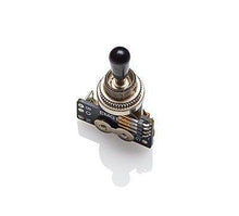 Charger l'image dans la galerie, EMG solderless 3 way toggle switch for Gibson guitars with black knob and BNOG connector arrangement