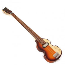 Charger l'image dans la galerie, Hofner HCT-SHVB-SB Shorty Violin Bass CT Sunburst (Beatles Bass Style) Comprend un sac de voyage