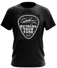 Load image into Gallery viewer, Godin Guitar T-Shirt Pick Logo
