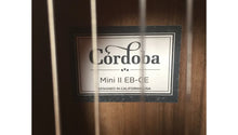 Load image into Gallery viewer, Cordoba Mini II EB-CE SP/EB Electric Cutaway Classical Guitar Solid Top

