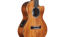Charger l'image dans la galerie, Cordoba 25T-CE Cutaway Tenor Ukulele - Herringbone, Pickup
