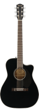 Load image into Gallery viewer, Fender CC-60SCE Concert Cutaway Acoustic Electric Guitar, Walnut Fingerboard, Black - See Description
