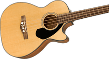 Charger l'image dans la galerie, Fender CB-60SCE Acoustic-Electric Bass Guitar Solid Spruce Top Fishman Preamp
