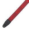 Charger l'image dans la galerie, Levy’s 2-Inch Wide Polyester Guitar Strap with Dark Red &amp; Red Scanned Skull Motif - MPD2-114
