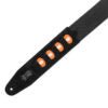 Charger l'image dans la galerie, Levy’s 2″ Black Cotton Pick Holder Guitar strap - MC2PH-BLK
