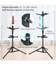 Charger l'image dans la galerie, GUITTO Triple Guitar Stand Floor Stand Universal for Acoustic Electric Guitars Bass Banjos Folding Multi Guitar Stands GGS-06T
