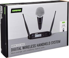 Charger l'image dans la galerie, Shure GLXD24+/SM58 Dual Band Pro Digital Wireless Microphone System with SM58 Handheld Vocal Mic - See Description
