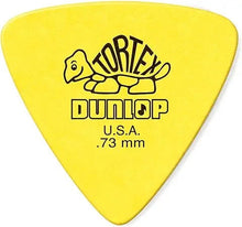 Load image into Gallery viewer, Dunlop 431P Tortex Triangle guitar pick yellow 0.73mm thickness
