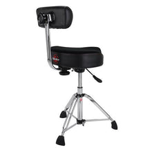Charger l'image dans la galerie, Gibraltar 9808HMB 9000 Series 16" Hydraulic Saddle Drum Throne with Backrest
