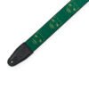 Charger l'image dans la galerie, Levy’s 2-Inch Wide Polyester Guitar Strap with Green &amp; Mustard Scanned Skull Motif - MPD2-113
