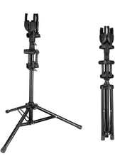 Charger l'image dans la galerie, GUITTO Triple Guitar Stand Floor Stand Universal for Acoustic Electric Guitars Bass Banjos Folding Multi Guitar Stands GGS-06T
