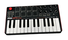 Charger l'image dans la galerie, AKAI Professional MPK Mini MK3 - 25 Key USB MIDI Keyboard Controller With 8 Backlit Drum Pads, 8 Knobs - PRE OWNED
