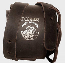 Charger l'image dans la galerie, DEERING S-DLBRN DISTRESSED LEATHER CRADLE BANJO STRAP - BROWN
