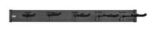 Charger l'image dans la galerie, Levy’s Wall Mounted 5-Space Slatwall Guitar Hanger Panel in Black

