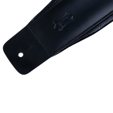 Load image into Gallery viewer, Levy’s DM1PD-XL-BLK LARSEN LEATHER DELUXE Black Guitar Strap
